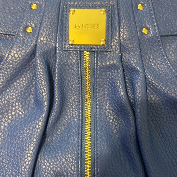 Miche Serenity Blue Leather Shell Only Handbag - Picture 2 of 3